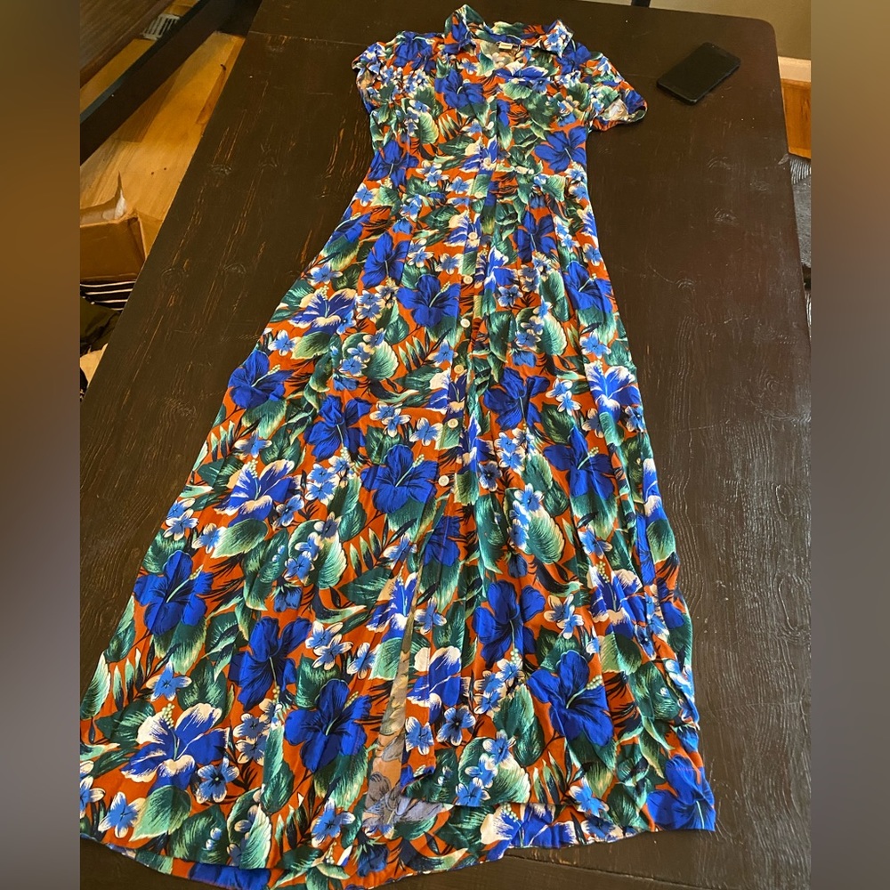 J. Crew floral maxi dress